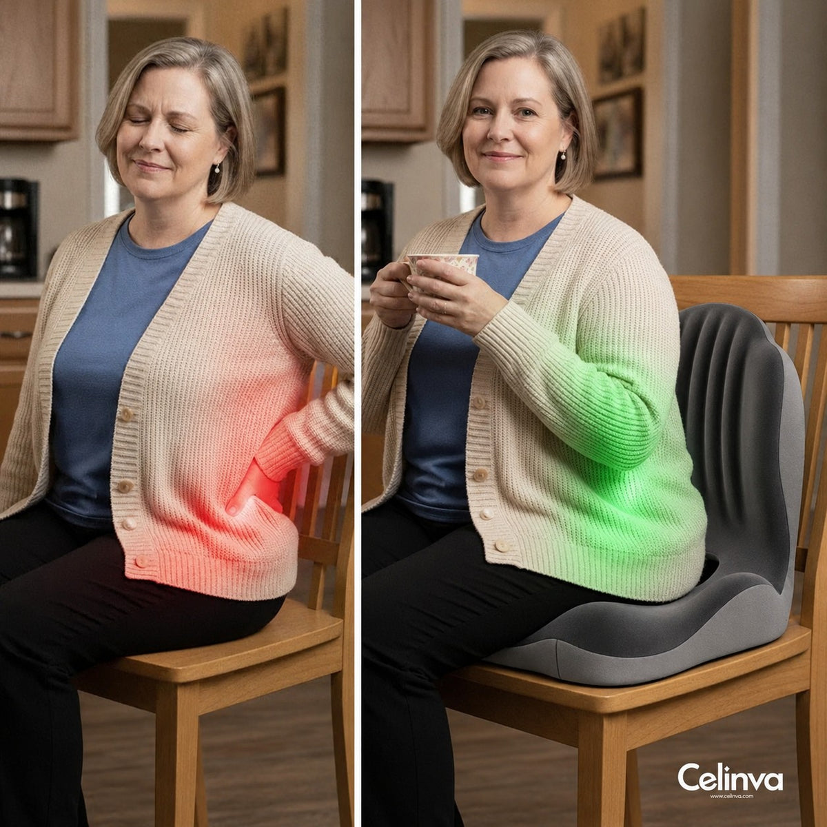 CELINVA orthopedic seat cushion